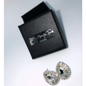 Signature  “BLING“ Oval Diamond Earrings