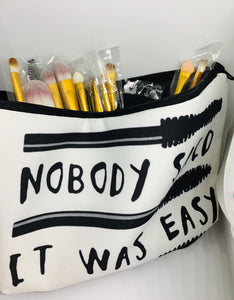 Signature “Nobody Said It Was Easy”  15pc Travel Brush Set