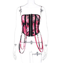 Load image into Gallery viewer, Corset Zip Up Tops