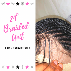 24” Mixed Blend Cornrow Unit